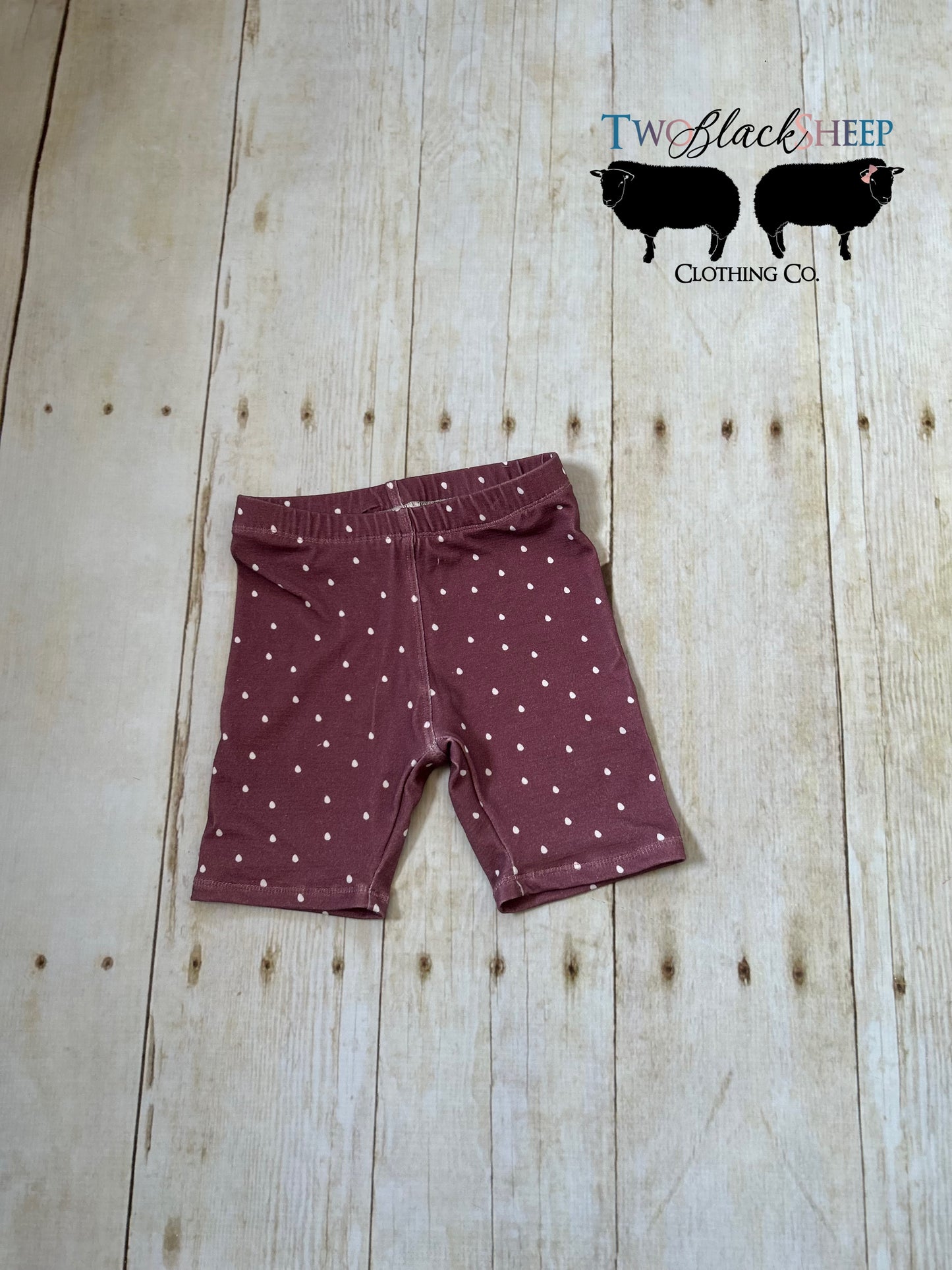 Burgundy Drop Bike Shorts