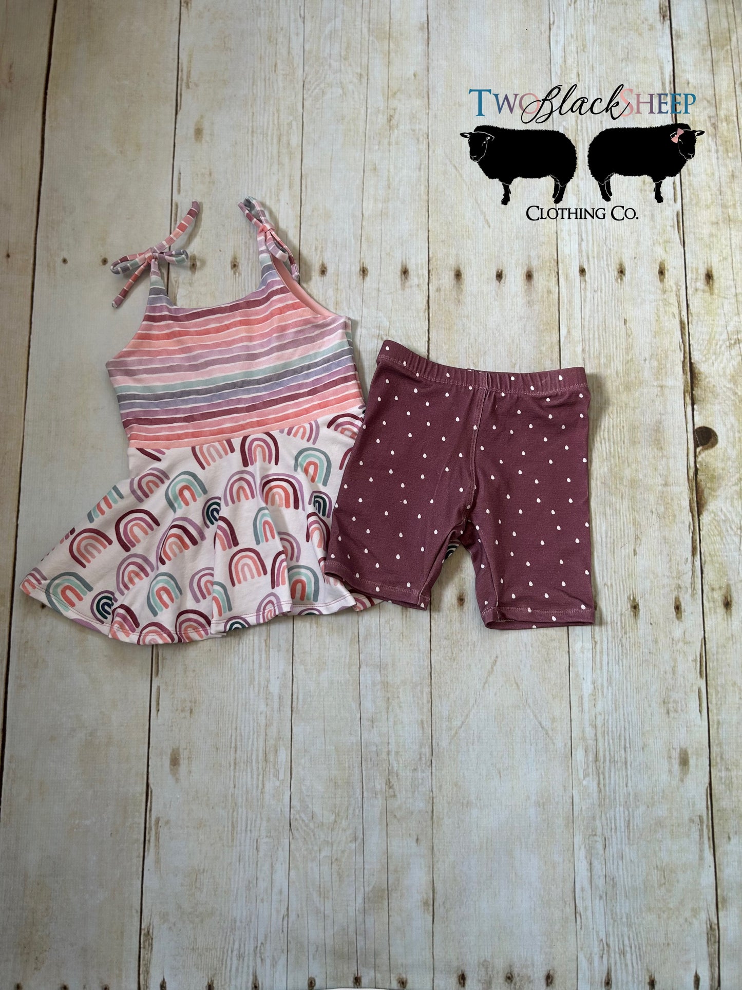 Burgundy Drop Bike Shorts