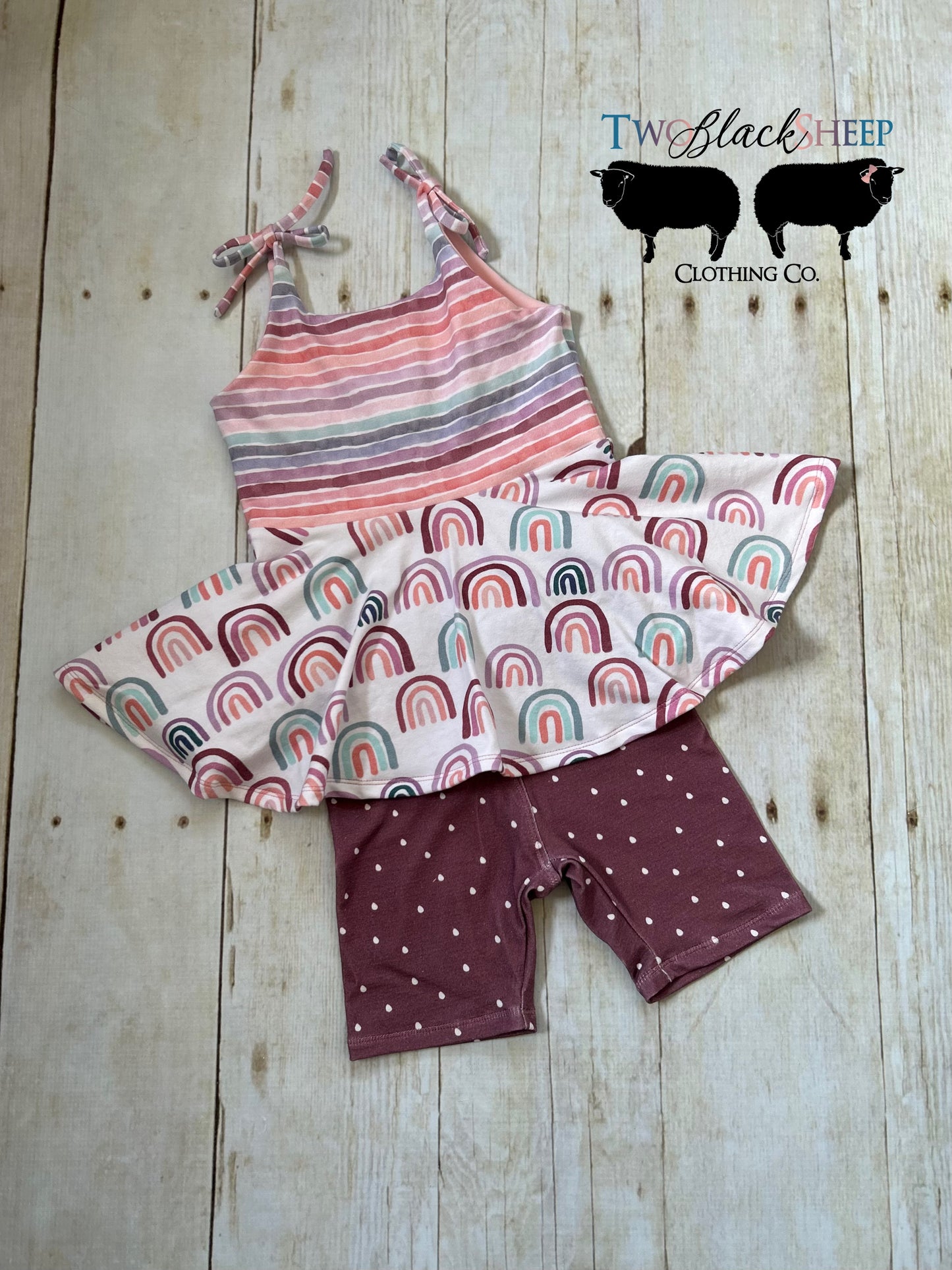 Pastel Stripes and Rainbow Brielle Top