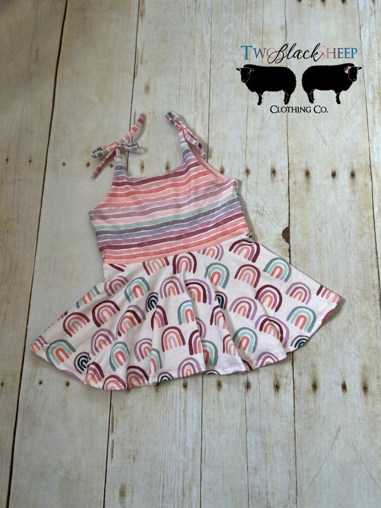 Pastel Stripes and Rainbow Brielle Top