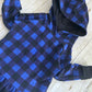 1-3y GWM Blue Buffalo Plaid Hooded Peplum