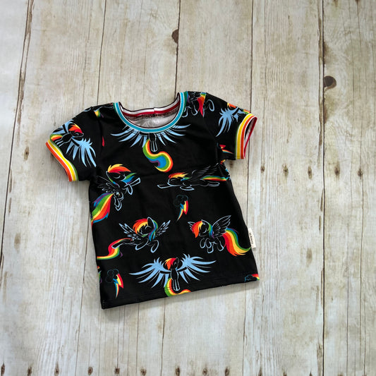 1-3y GWM Rainbow Dash Ringer Tee