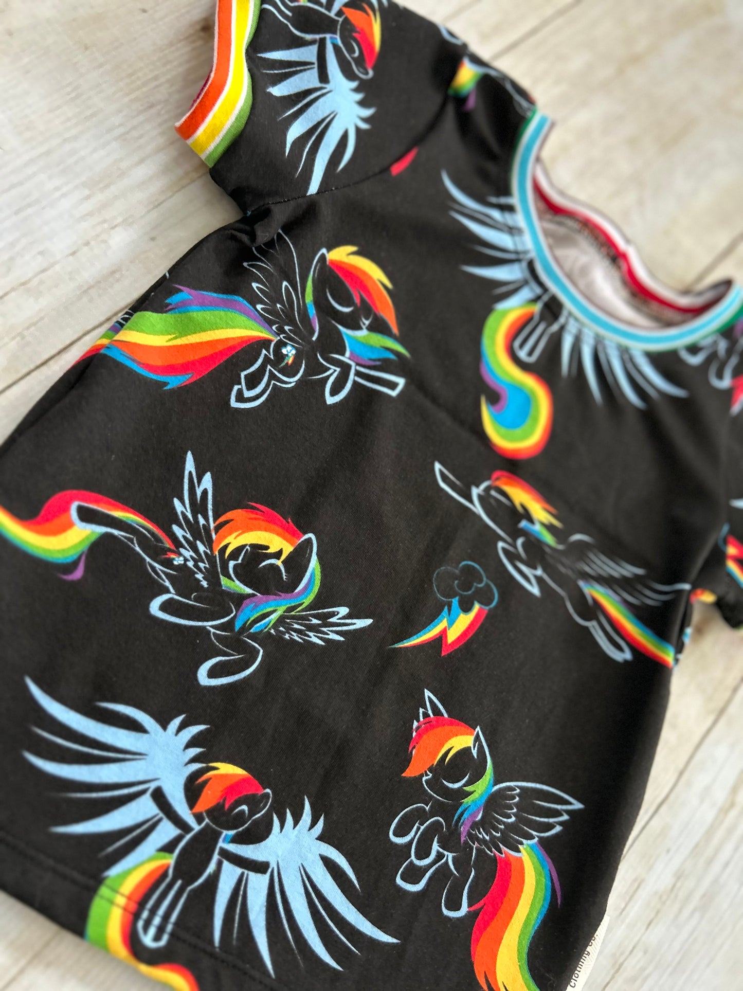 1-3y GWM Rainbow Dash Ringer Tee