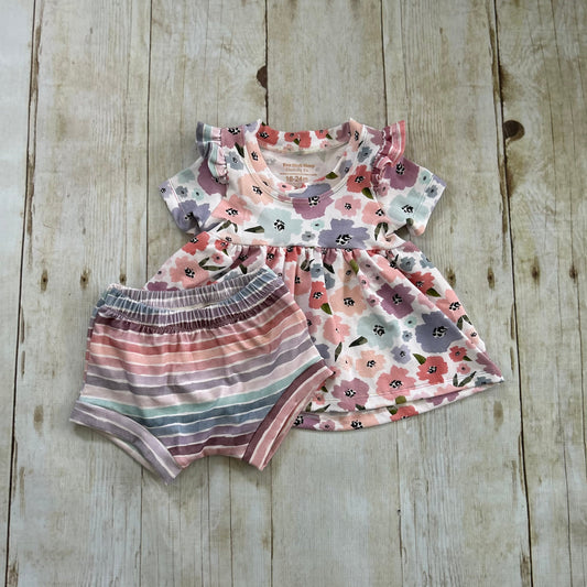 18-24m Floral and stripes set