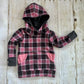 3-6y GWM Pink Buffalo Plaid Hoodie