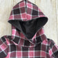 3-6y GWM Pink Buffalo Plaid Hoodie