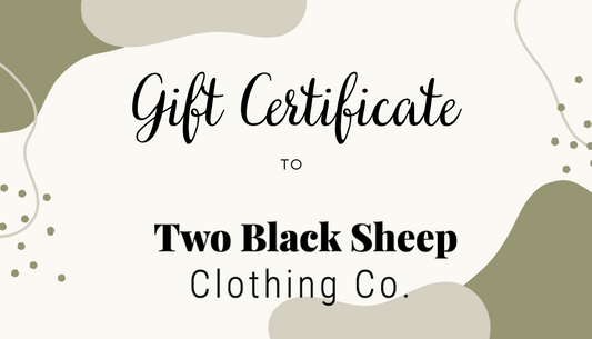 Two Black Sheep Clothing Co. Gift Card