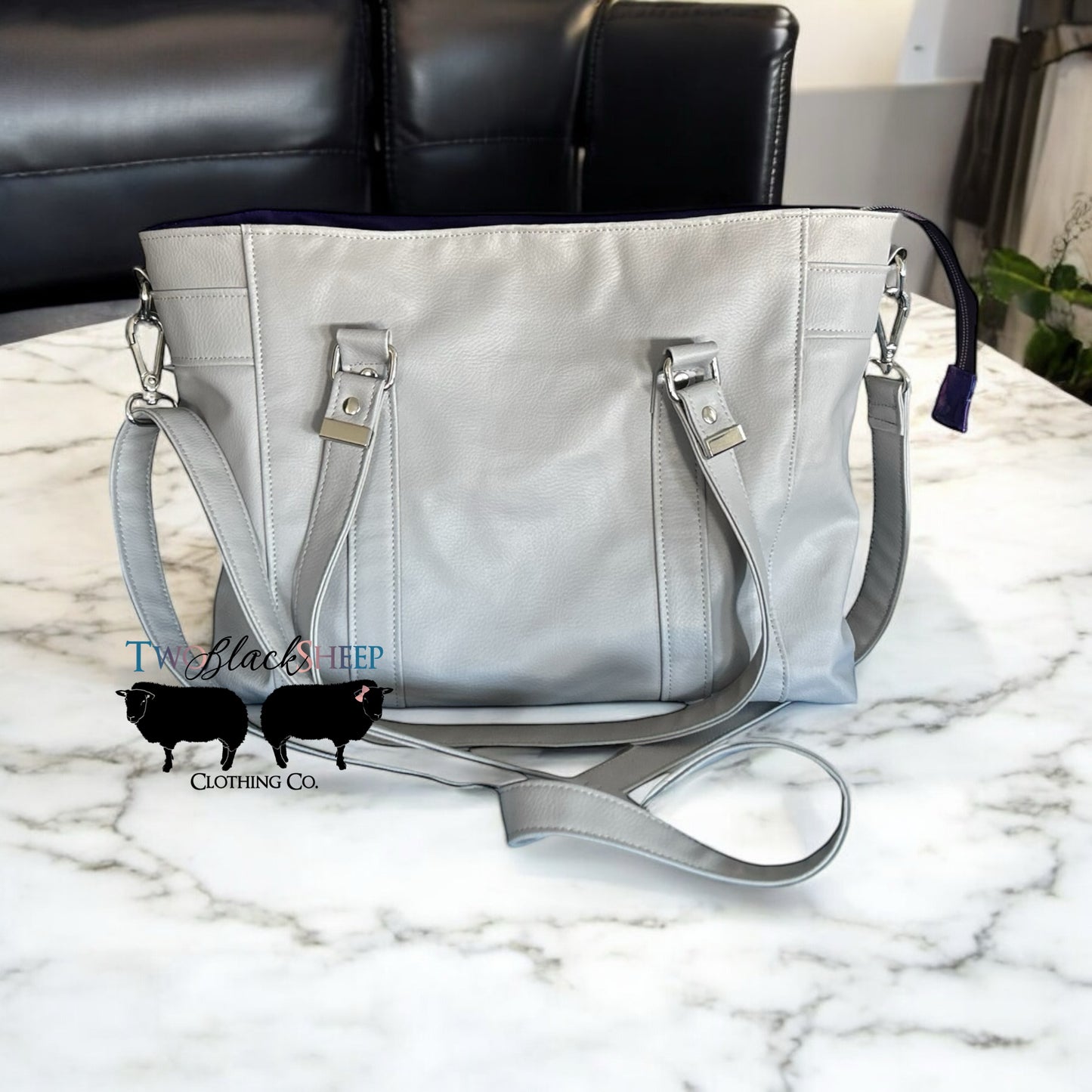 Custom Gray cross body bag