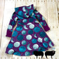 OOAK 3-6y GWM Purple Moon Hooded Dress