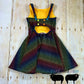 3-6y OOAK GWM Wiggle Grid Rainbow Short Dress