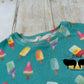 Frozen treats on teal Simple Tee