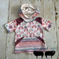 Size 5 Pink Pastel Rainbow Hooded Tee