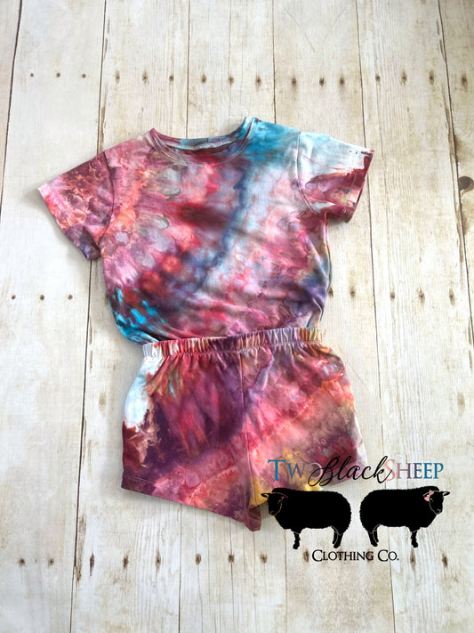 6/7 Ice-dyed Beach Romper