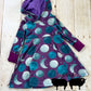 OOAK 3-6y GWM Purple Moon Hooded Dress