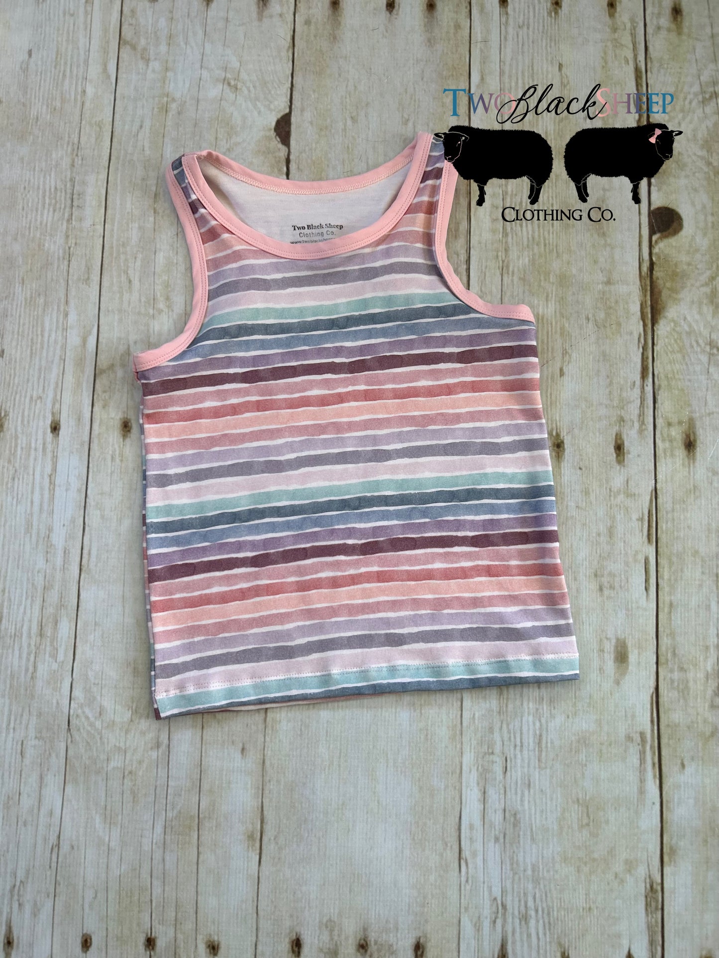 4t Stripes Tank and matching floral track shorts