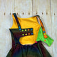 3-6y OOAK GWM Wiggle Grid Rainbow Short Dress