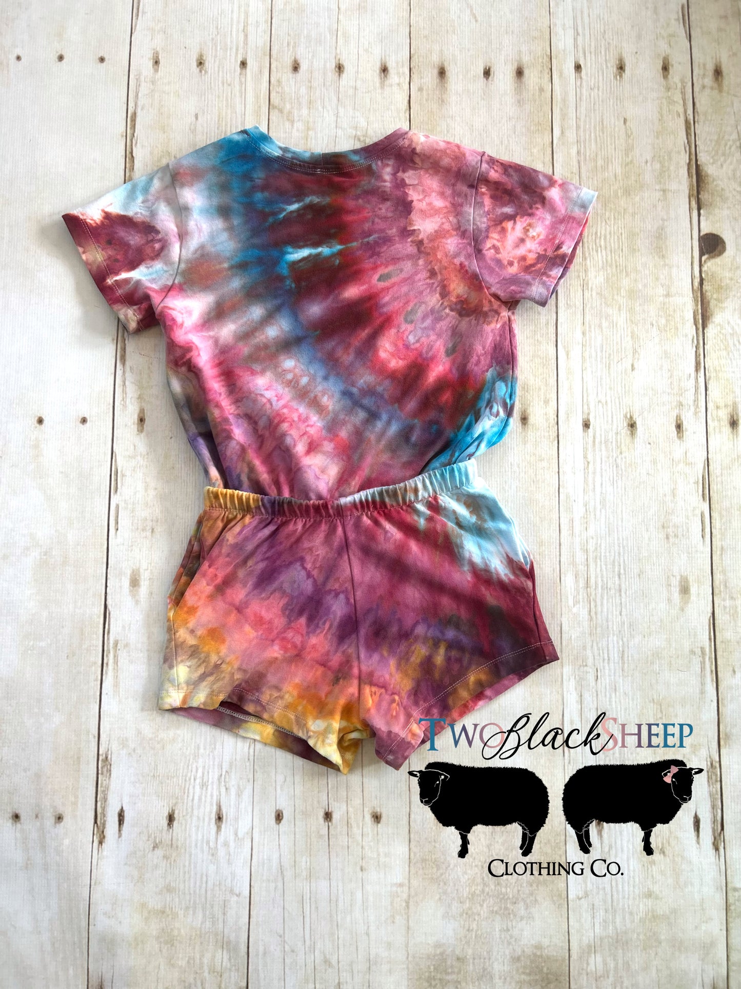 6/7 Ice-dyed Beach Romper