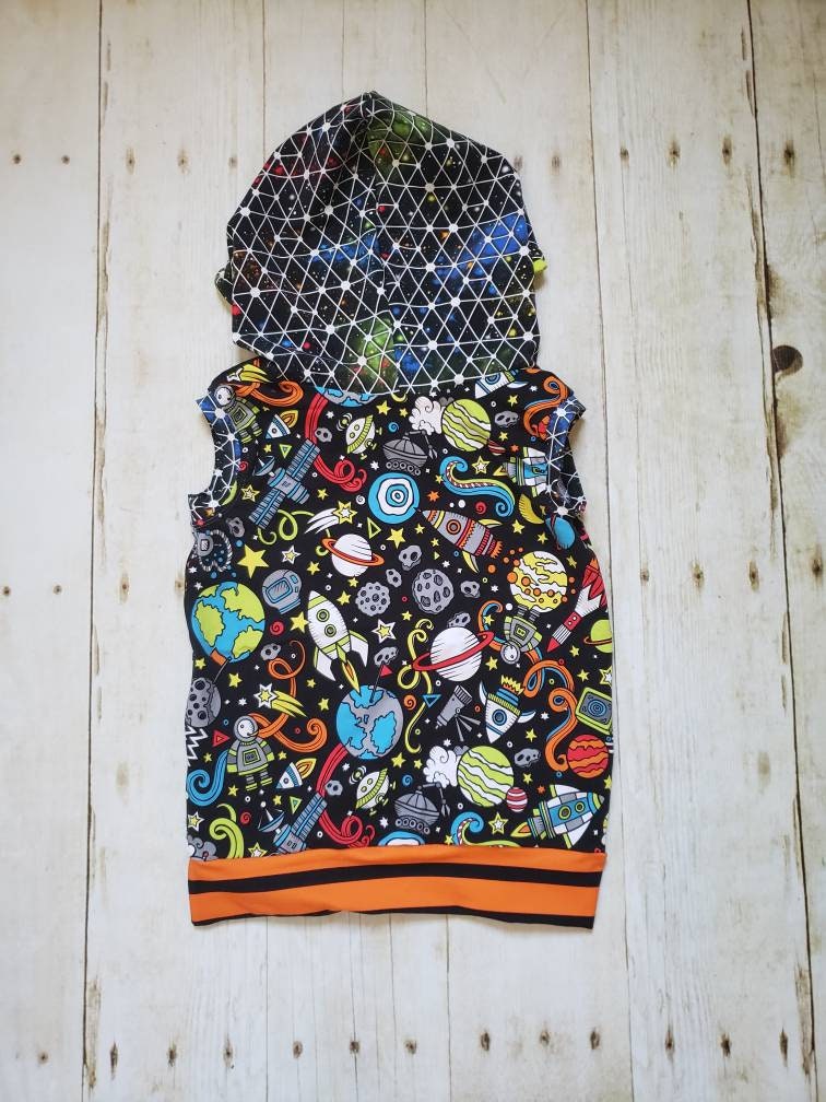 Outerspace Hooded Tank Top