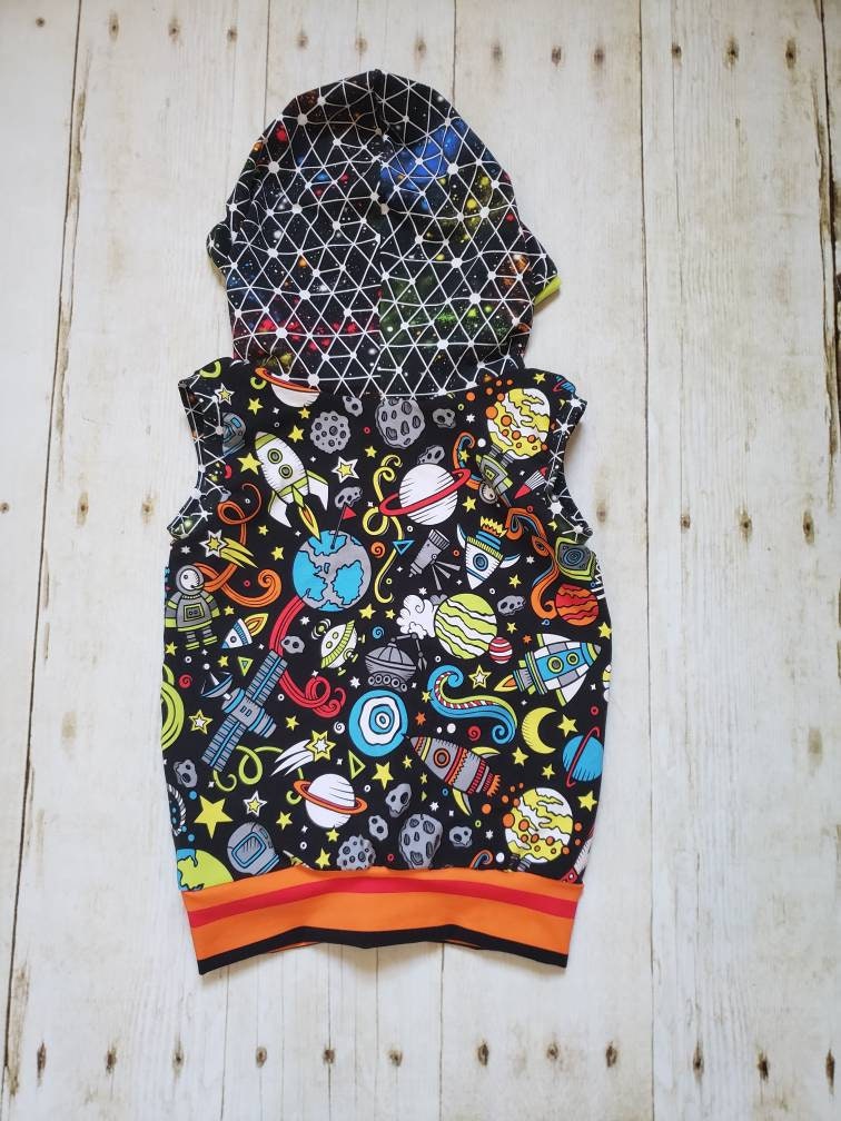 Outerspace Hooded Tank Top