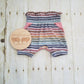 Rainbow Stripes Grow with Me Paperbag Shorties