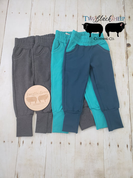 12m-3 years French Terry Grow with Me Joggers