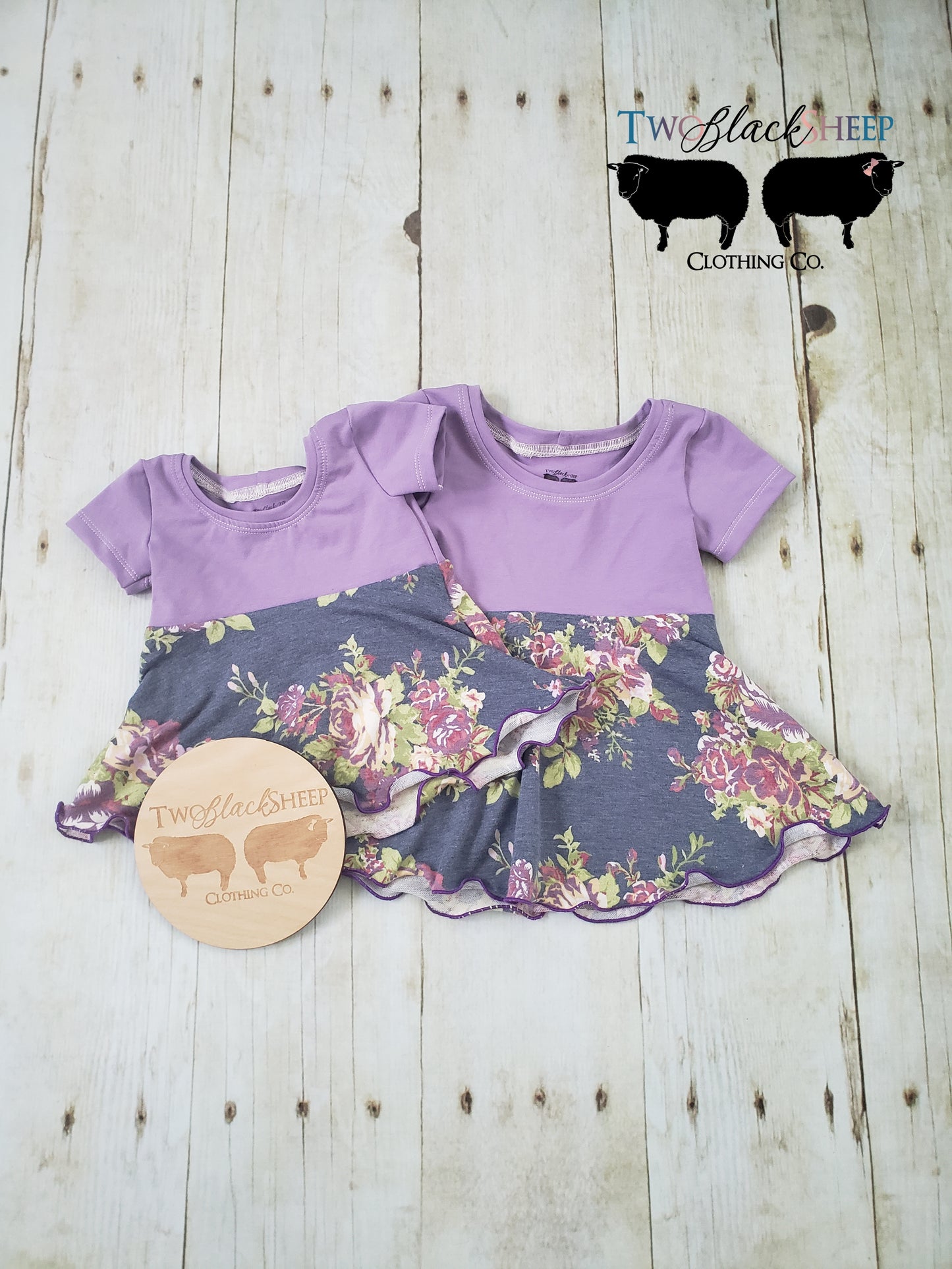 Lavendar Floral Grow with Me Tunic