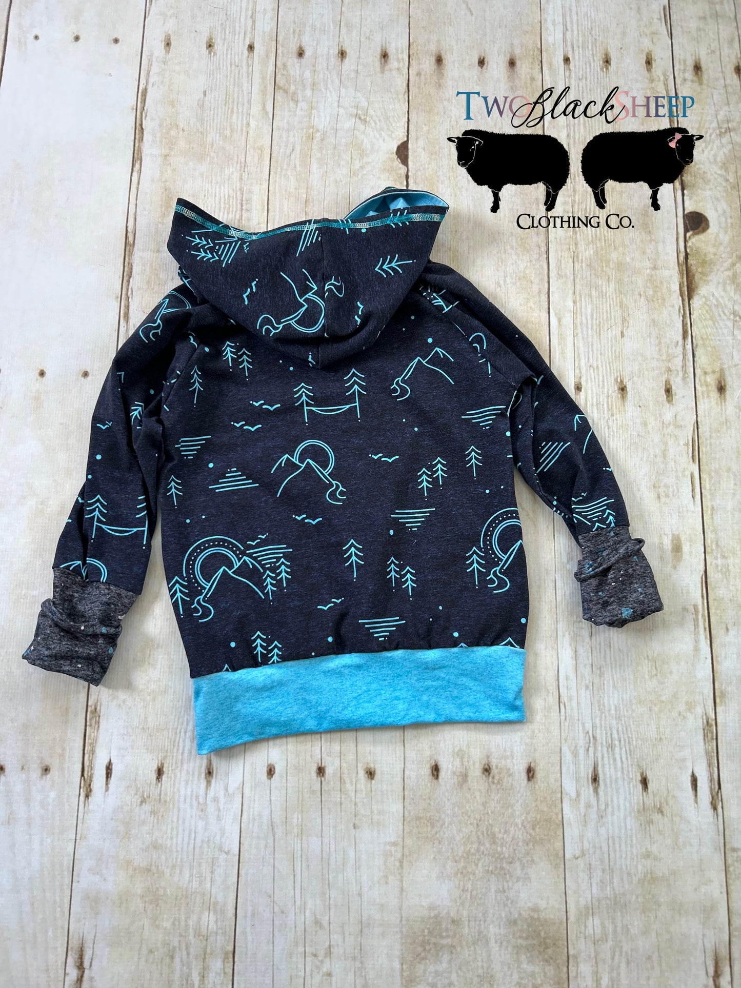 6-9y GWM OOAK Adventure hoodie