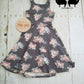 6-9y GWM Light Heathered Gray Floral Summer Dress