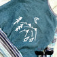 3-6y GWM Blue Mountain Raglan with Striped Sleeves
