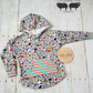 Size 6 Gray Santa Toss hooded dolman