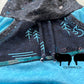 3-12m GWM Variegated Blue Drop Crotch Pants with Kangaroo Pocket