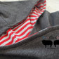 3-6y Dark Gray Crowned Winter Bear GWM Hoodie