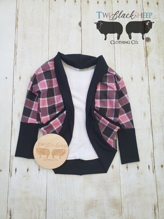 3-6y Buffalo Plaid Grow with Me Cardigan