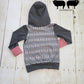 3-6y Dark Gray Crowned Winter Bear GWM Hoodie