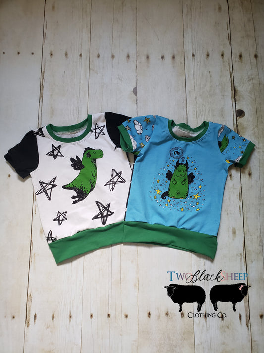 12m-3 years Dragon Grow with Me Banded Shirt