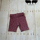 Burgundy Drop Bike Shorts
