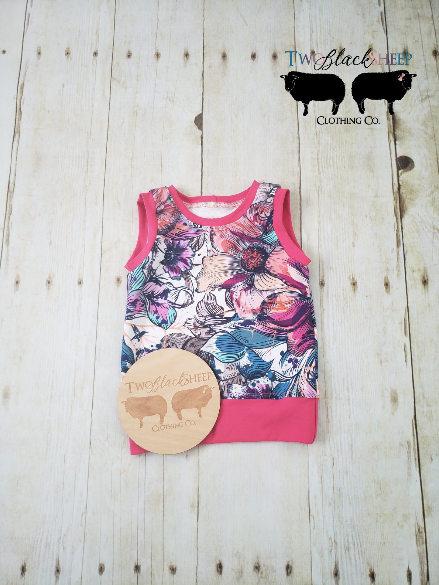 Floral Banded Grow with Me Tank tops