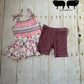 Burgundy Drop Bike Shorts