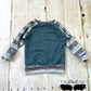 3-6y GWM Blue Mountain Raglan with Striped Sleeves