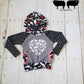 12m- 3 years Dino Heart Grow with Me Hooded Raglan