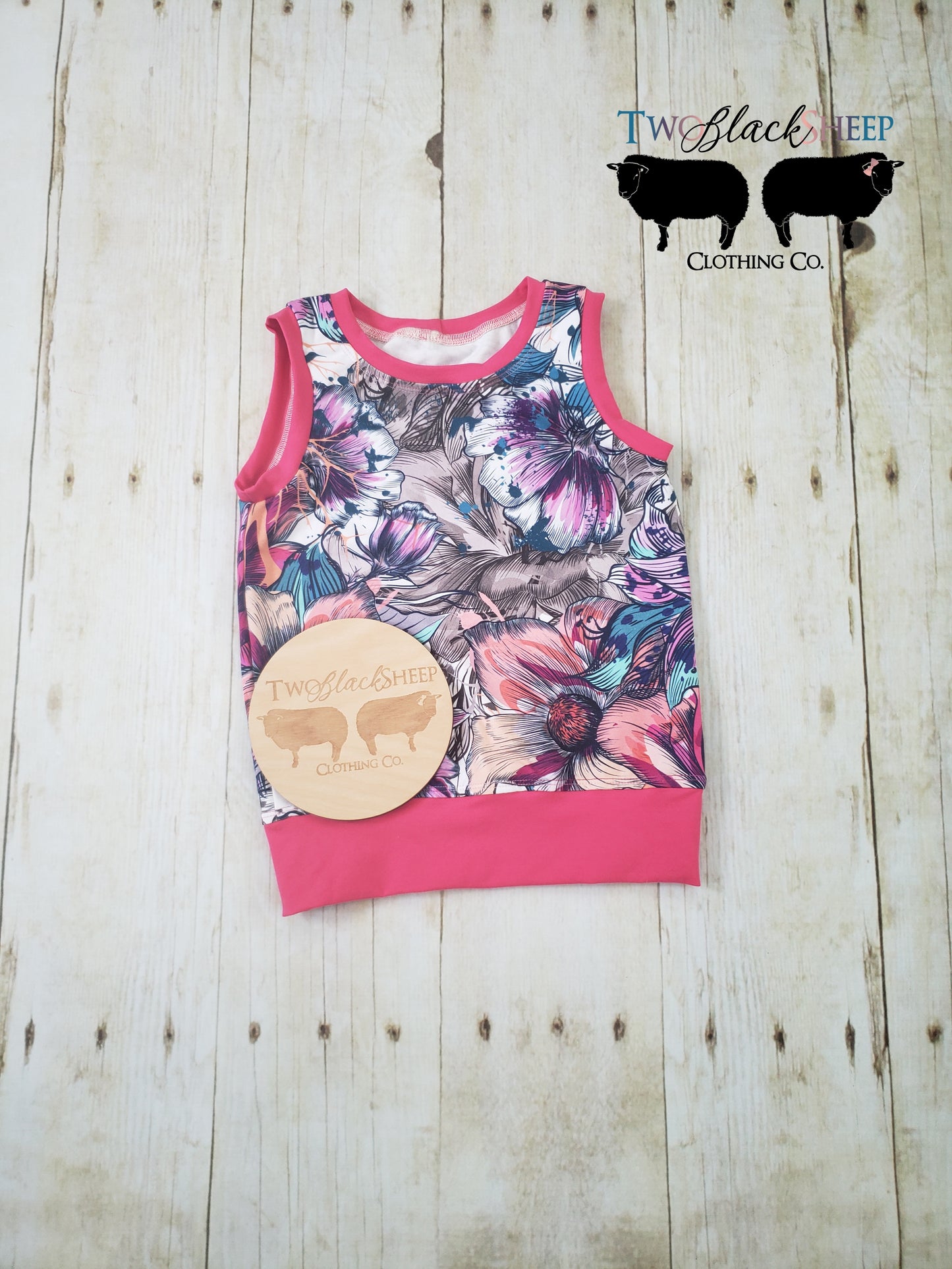 Floral Banded Grow with Me Tank tops