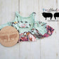 Seafoam Floral Grow with Me Dress
