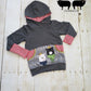 3-6y Dark Gray Crowned Winter Bear GWM Hoodie