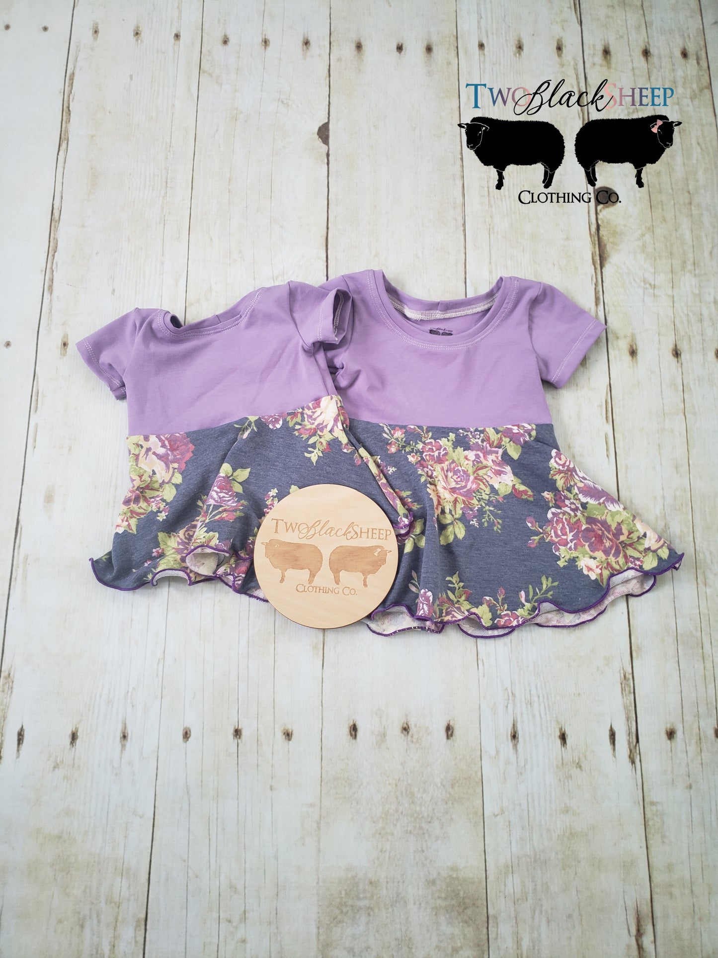 Lavendar Floral Grow with Me Tunic