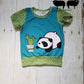 1-3y Panda and Cactus Grow with Me Banded Shirt