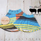 Neon Stripes Grow with Me Skirted Shorties