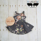 3-12 months Dark Heathered Gray Floral Grow with Me Dress