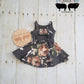 3-12 months Dark Heathered Gray Floral Grow with Me Dress