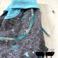 1-3y GWM Black w/Blue Splotch Drop-crotch Style Pants
