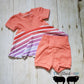 3-12 months Rainbow Baby Tunic and Shortie Grow with Me Set
